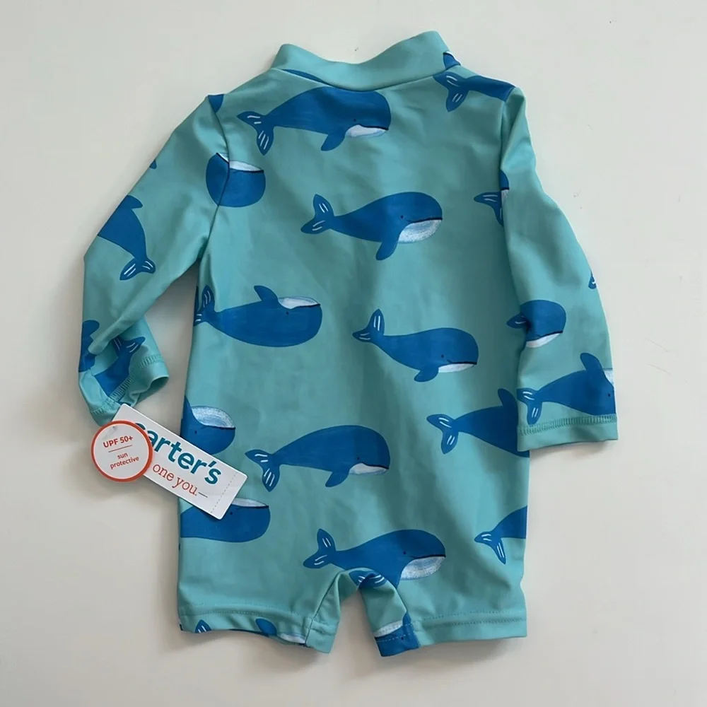 NWT 3M Boy’s Bathing Suit Long Sleeve Rash guard
